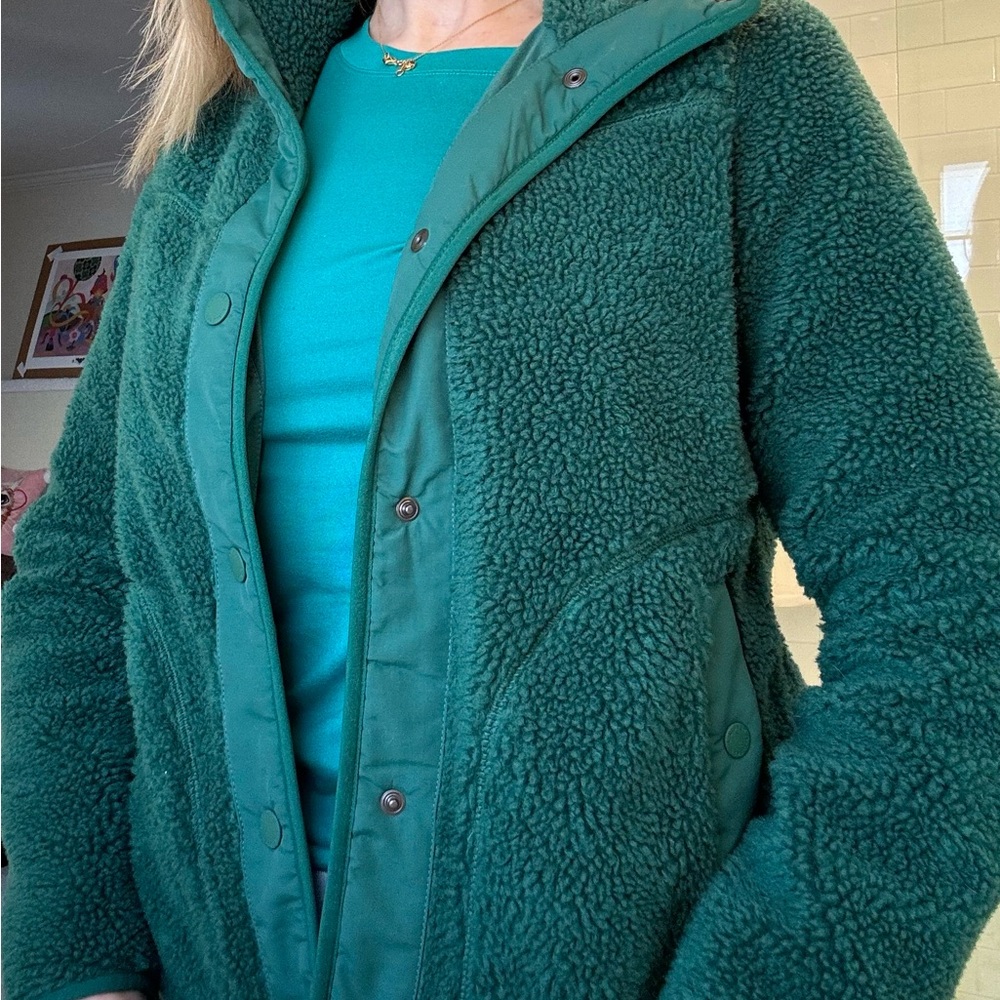 L.L. Bean Forest Green Teddy Jacket